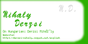 mihaly derzsi business card